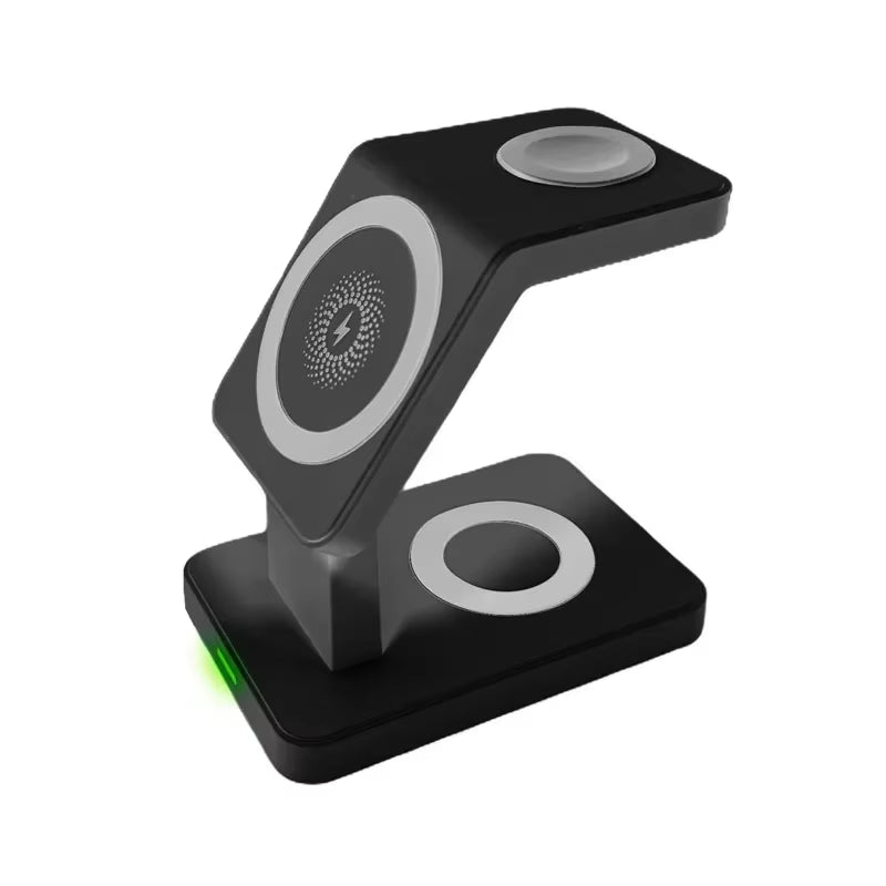 Charger 3-In-1 Wireless Charging Station Portable Charger Fast Charge Smartphone Charging Dock Phone Holder Smartwatch